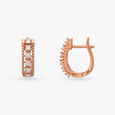 Sparkling Rose Gold Studded Earrings 2