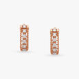 Sparkling Rose Gold Studded Earrings 3