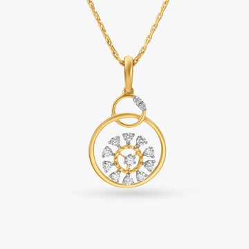 Charming Flower Diamond Pendant