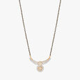 Diamond-Studded Black Bead Mangalsutra 2