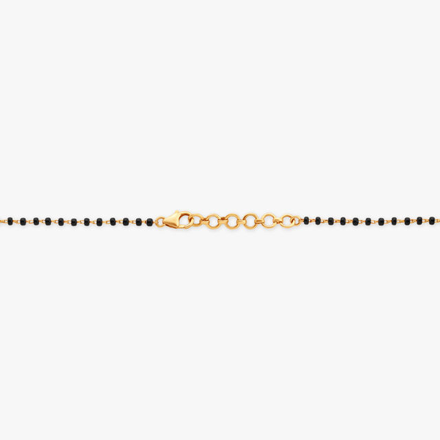 Diamond-Studded Black Bead Mangalsutra 3