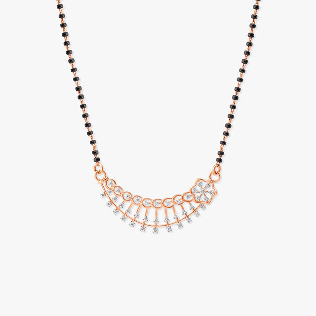 Floral Finesse Diamond Mangalsutra 