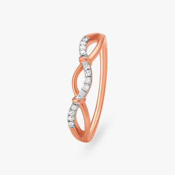 Gentle Weave Diamond Ring