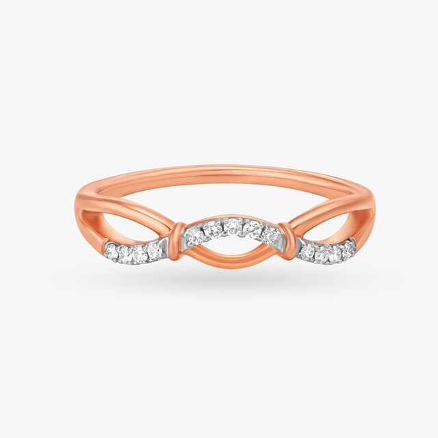 Gentle Weave Diamond Ring
