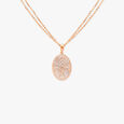Twin Gold Pendant with Chain 