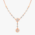 Radiant Floral Diamond Necklace 