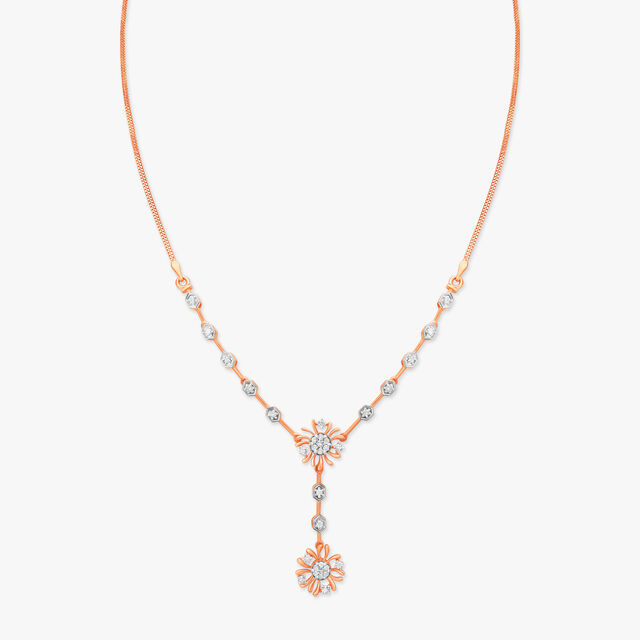 Radiant Floral Diamond Necklace 2