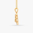 Artistic Leafy Diamond Pendant 2