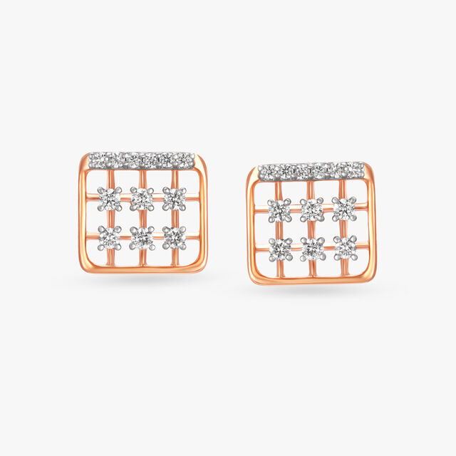 Dainty Luminous Diamond Stud Earrings,,hi-res 