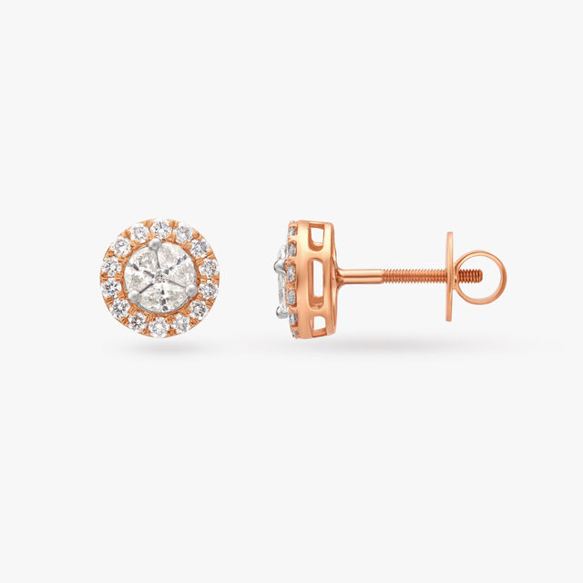 Timeless Twinkle Diamond Halo Stud Earrings 2