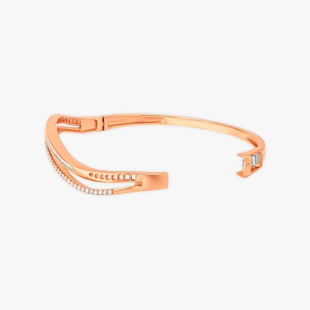 Wavy Diamond Bangle 2