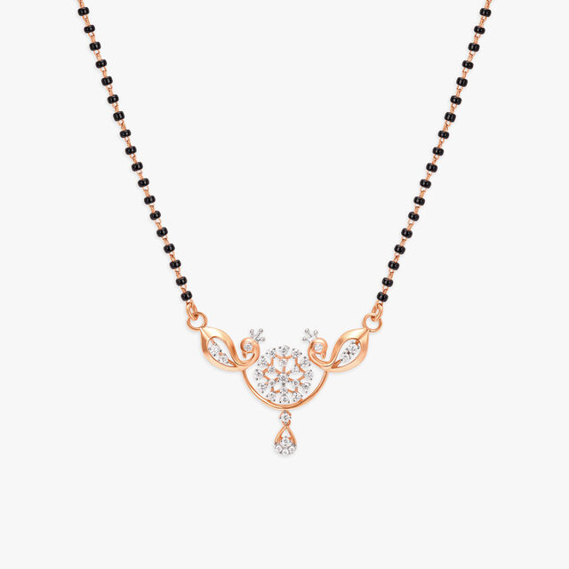 Blooming Peacock Diamond Mangalsutra 2