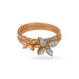 Butterfly Rose Gold and Diamond Finger Ring,,hi-res 