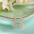 Eclectic Teardrop Diamond Drop Earrings 