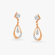 Eclectic Teardrop Diamond Drop Earrings 2