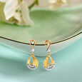 Sophisticated Dainty Diamond Drop Earrings 