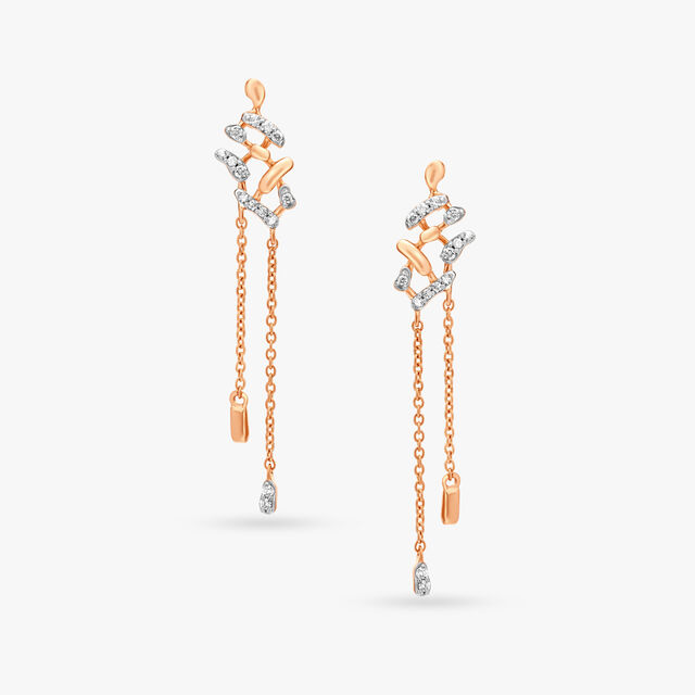 A Radiant Sight Drop Earrings 