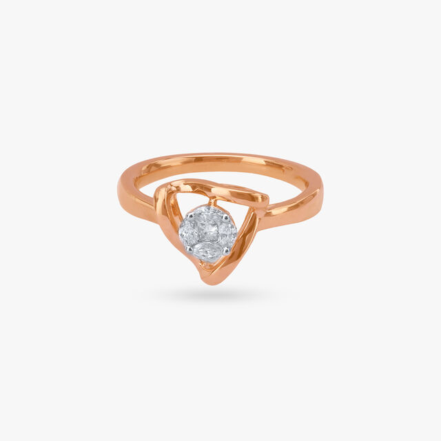 Sculpted Grace Diamond Ring 2