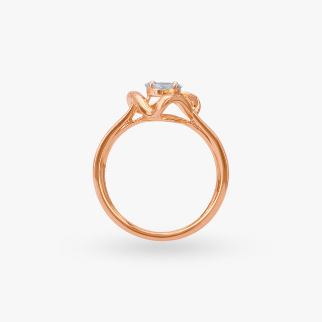 Sculpted Grace Diamond Ring 4