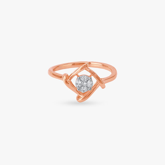 Float Frame Diamond Ring