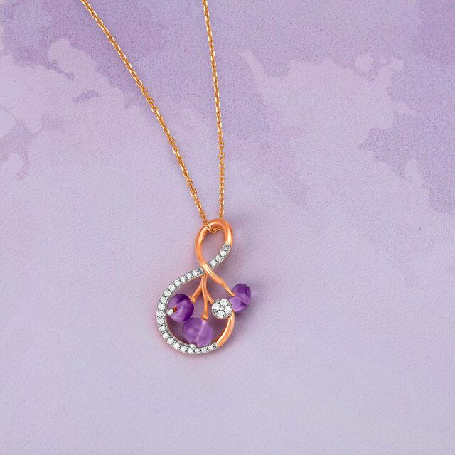 Purple Rhythm Pendant 