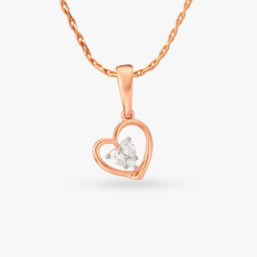 Charming Heart Diamond Pendant