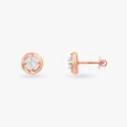 Sculptural Brilliance Diamond Stud Earrings 2