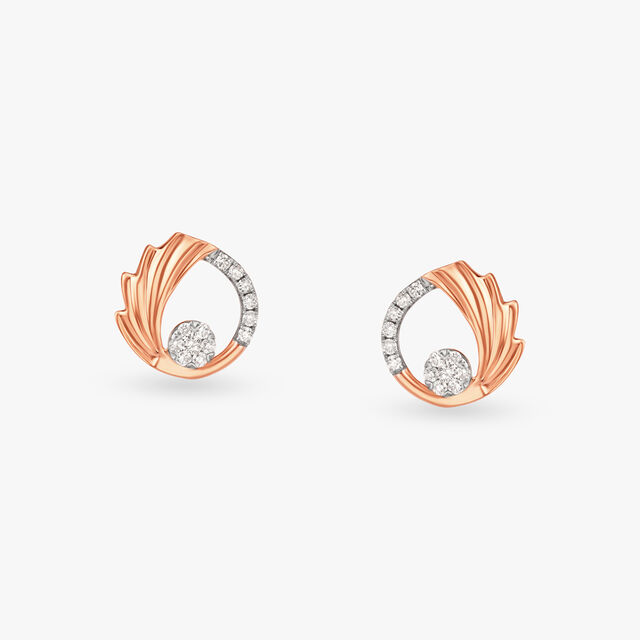 Understated Radiance Diamond Stud Earrings 