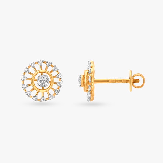 Circle of Radiance Stud Earrings