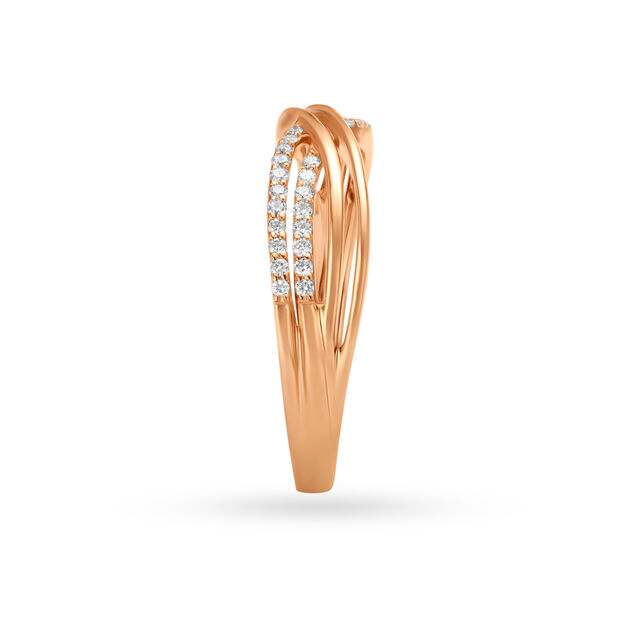 Subtle Crossover Finger Ring 3