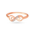Subtle Infinity Diamond Finger Ring 2