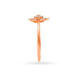 Floral Rose Gold Finger Ring 3