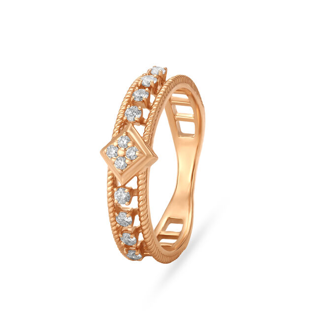 Unique Cluster Diamond Finger Ring 