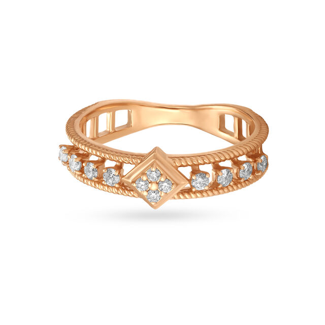 Unique Cluster Diamond Finger Ring 2