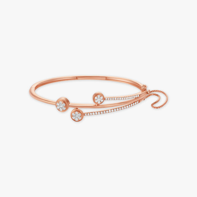 Modern Diamond Bangle 