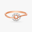 Minimal Floral Diamond Ring,,hi-res 2