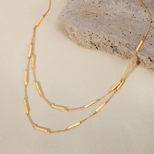 Layers of Amber Necklace,,hi-res 