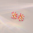 The Red Reverie Stud Earrings 