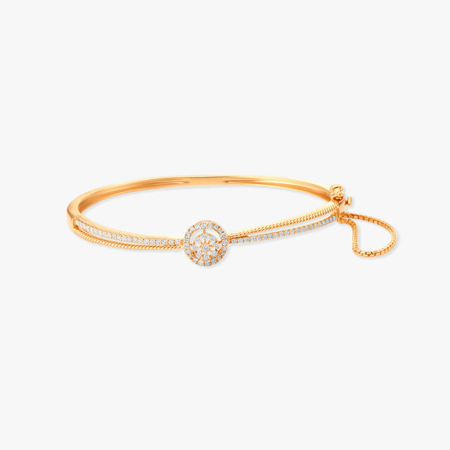Circular Grace Diamond Bangle 