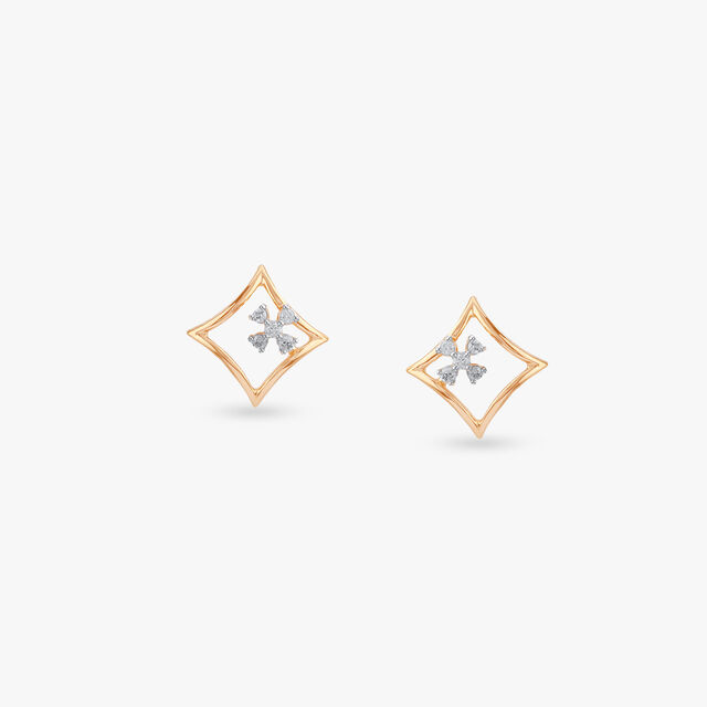 Prism Glow Diamond Pendant with Chain and Earrings Set 4