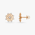 Dainty Flowers Diamond Pendant and Earrings Set 5
