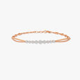 Elegant Motif Diamond Bracelet 