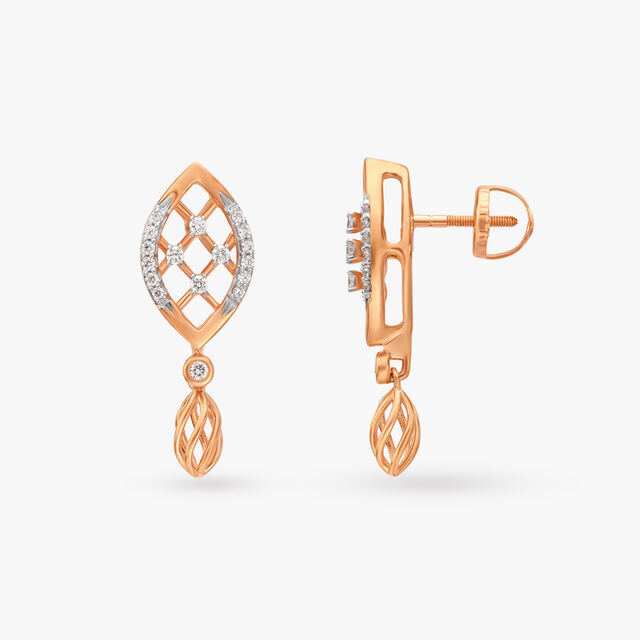 Refined Elegance Diamond Drop Earrings 2