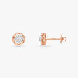 Spiral Sparkle Diamond Stud Earrings 2