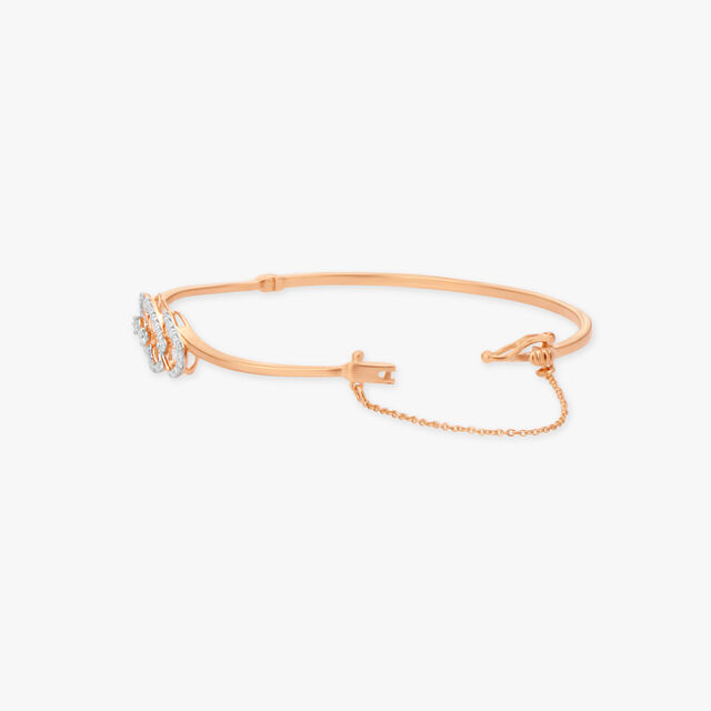 Sleek Sparkle Diamond Bangle 2
