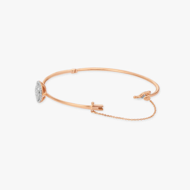 Lustrous Cluster Diamond Bangle 2