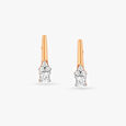 Chic Petite Diamond Pendant with Chain and Earrings Set 4