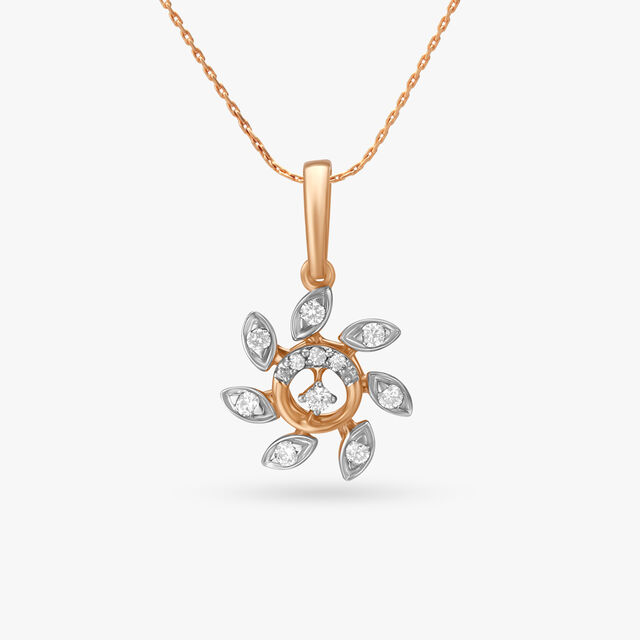 Nature's Grace Diamond Pendant and Earrings Set 2