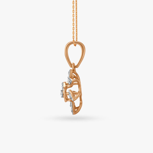 Nature's Grace Diamond Pendant and Earrings Set 3