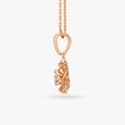Artsy Flowers Diamond Pendant and Earrings Set 3